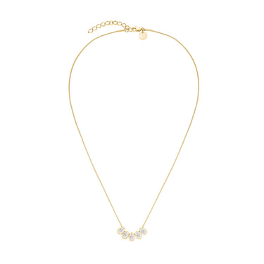 Rosefield Gold Playful Crystals Multi Drops Necklace