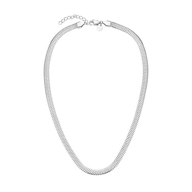 Rosefield Large Silver Snake Necklace