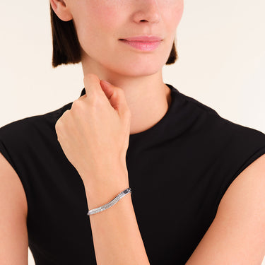 Rosefield Large Silver Snake Bracelet