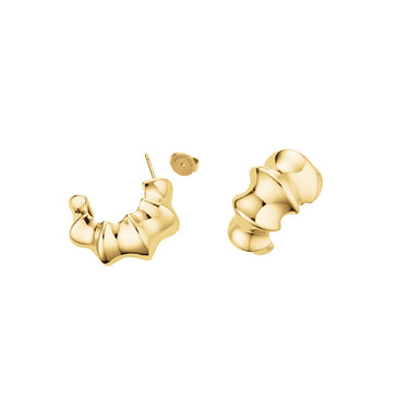 Rosefield Statement Bamboo Gold Earrings