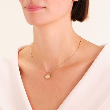 Rosefield Bold Solitary Coin Gold Necklace