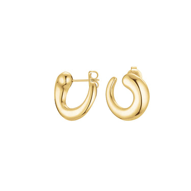 Rosefield Dome Swirl Gold Studs