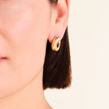 Rosefield Dome Swirl Gold Studs