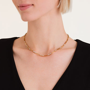 Rosefield Graduated Crystal Necklace