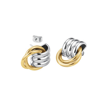 Rosefield Modern Vintage Interlaced Duotone Earrings