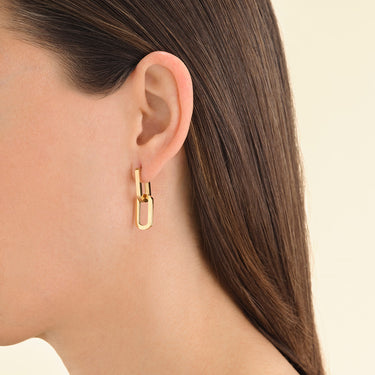 Rosefield Dual Gold Hoops