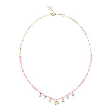 Guess Gold Plated Stainless Steel Beads & Charms Necklace