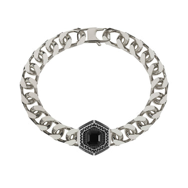 Guess Stainless Steel Crystals Exagon 20mm Bracelet