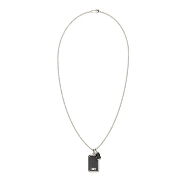 Guess Stainless Steel 26-inch Supremo Tag Necklace