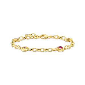 THOMAS SABO Gold Cosmic Bracelet with Round Elements and Stones