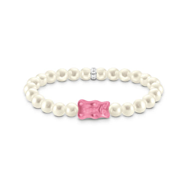 THOMAS SABO Pearl bracelet with pink Goldbears