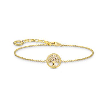 THOMAS SABO Bracelet with tree of love pendant - gold