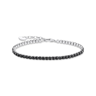 THOMAS SABO Tennis bracelet with black zirconia