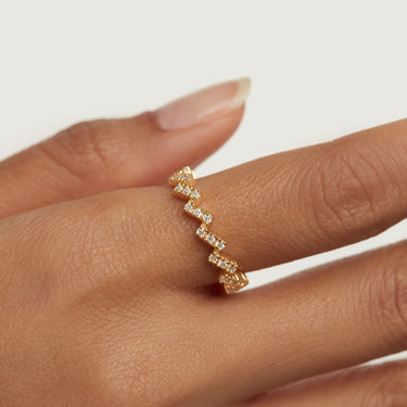 The Zipper Gold 18 Ring
