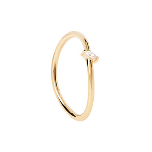 Leaf Gold Ring Size 18