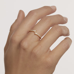 Nuvola Gold Ring 10