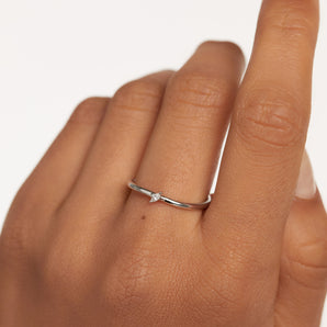 Leaf Silver Ring Size 18