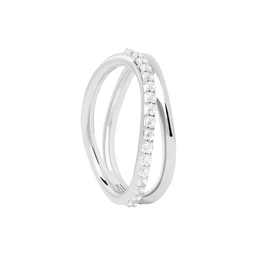 Twister Silver Ring Size 10