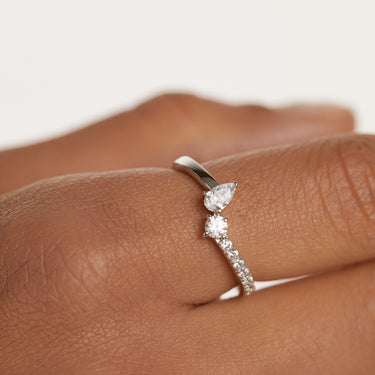 Ava Silver Ring Size 10