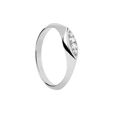 Gala Silver Stamp Ring Size 14