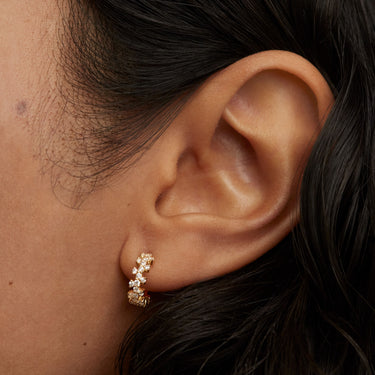 Little Crown Gold Earrings