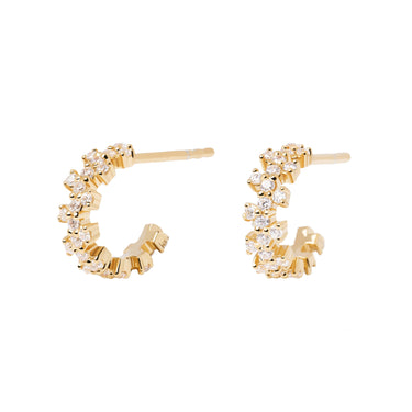 Little Crown Gold Earrings