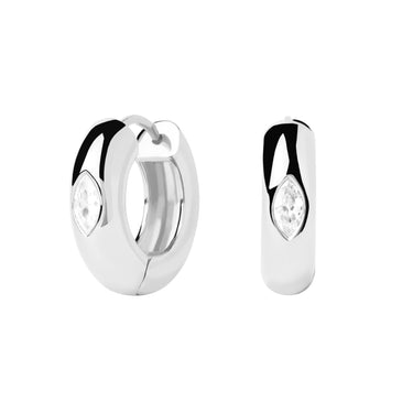 Ura Silver Hoop Earrings