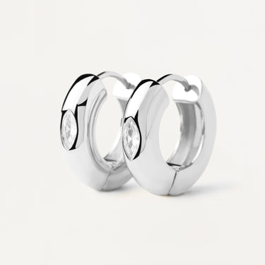 Ura Silver Hoop Earrings