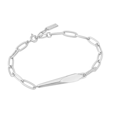 Ania Haie Silver Geometric Chunky Chain Bracelet