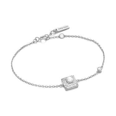 Ania Haie Silver Pearl Pave Bracelet