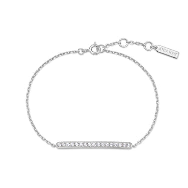 Ania Haie Silver Pave Bar Bracelet
