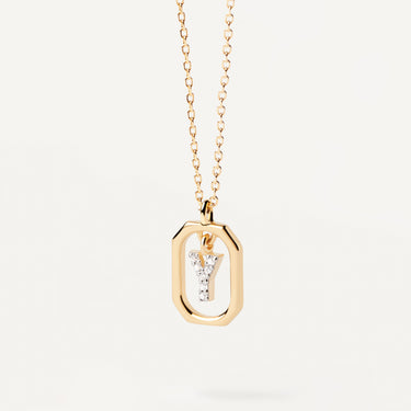 MINI LETTER Y GOLD NECKLACE