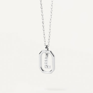 MINI LETTER L SILVER NECKLACE