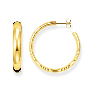 THOMAS SABO Medium Chunky Hoop Earrings Gold Plated