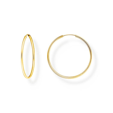 THOMAS SABO Medium Hoop Earrings Gold Plated