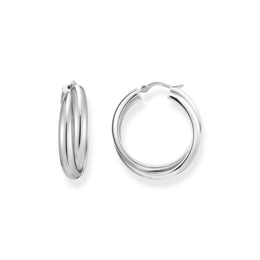 THOMAS SABO Hoop earrings intertwined design silver