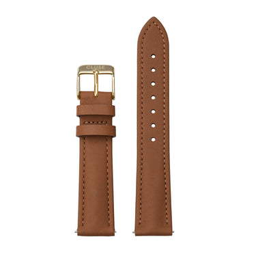 Cluse 18mm Strap Caramel/Gold CS12311