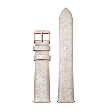 CLUSE 18mm Strap Warm White Metallic/Rose Gold CS1408101056