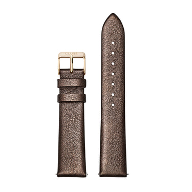 CLUSE 18mm Strap Chocolate Brown Metallic/Gold CS1408101057