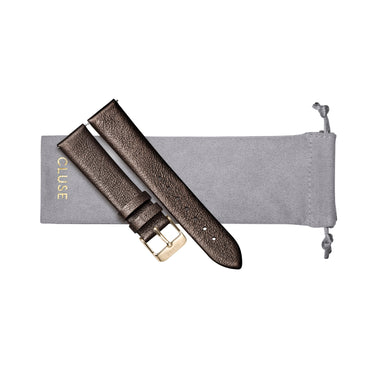 CLUSE 18mm Strap Chocolate Brown Metallic/Gold CS1408101057