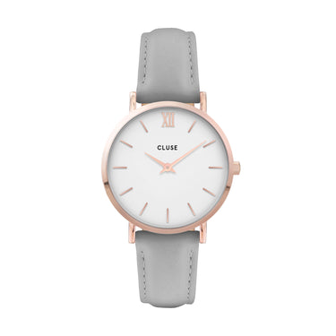 CLUSE Minuit Rose Gold White/Grey CW0101203010