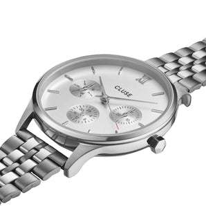 CLUSE Minuit Multifunction Full Silver Link