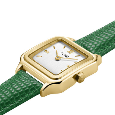 CLUSE Gracieuse Petite Gold/Emerald Green Lizard Leather CW11803