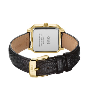 CLUSE Gracieuse Watch Gold / Black Lizard Leather
