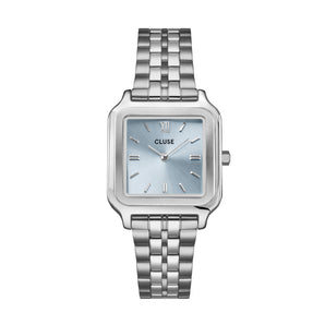 CLUSE Gracieuse Watch Light Blue / Silver Link