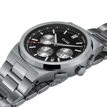 CLUSE Vigoureux Chronograph Silver/Silver Link CW20805