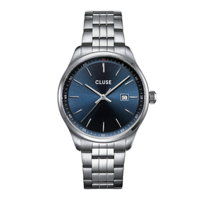 CLUSE Antheor Blue / Silver Steel Link
