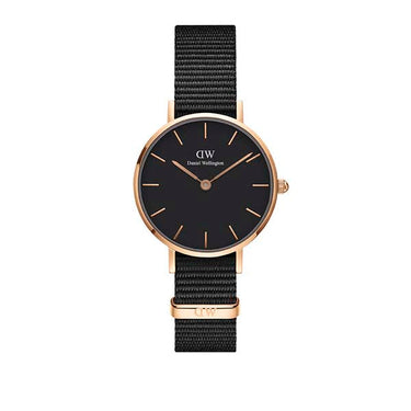 Daniel Wellington Petite 28 Cornwall Rose Gold & Black Watch