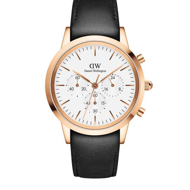 Daniel Wellington Iconic Chronograph 42 Sheffield Rose Gold & White Watch