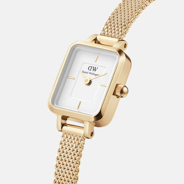 Daniel Wellington Quadro Mini 15x18 Evergold G White Watch